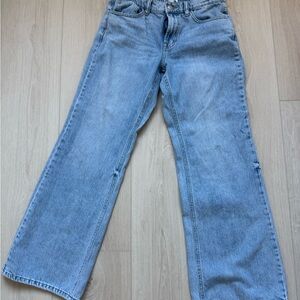 Forever 21 Light Wash Wide Leg Jeans